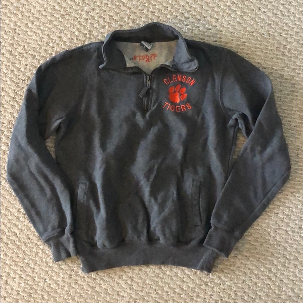 Clemson zip sweatshirt. Adult small. GUC